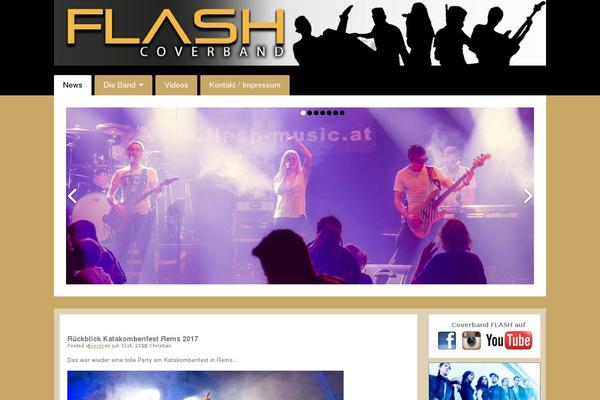 Flash theme site design template sample
