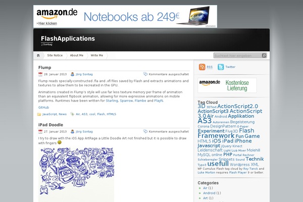WordPress website example screenshot