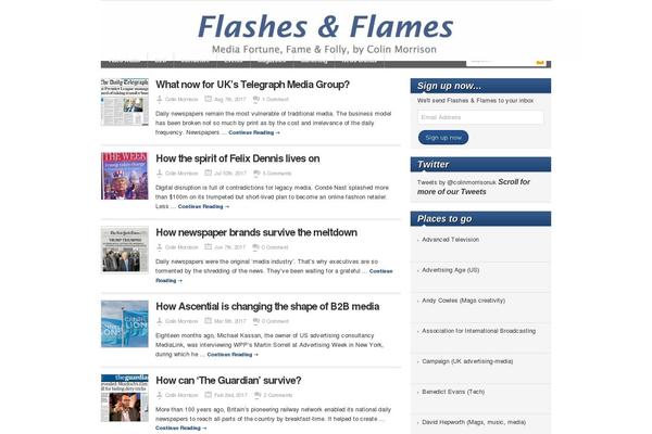 flashesandflames.com site used Newsblock