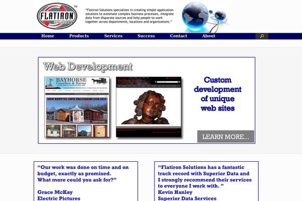 Vantage theme site design template sample