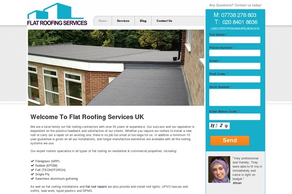 flatrooferservices.co.uk site used Flatroofservices