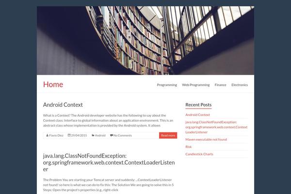 Spacious theme site design template sample