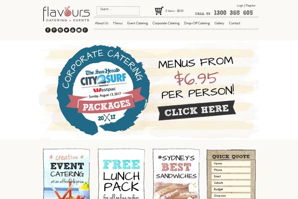 flavourscatering.com.au site used Flavours