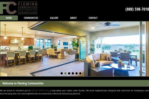 Fleming theme site design template sample