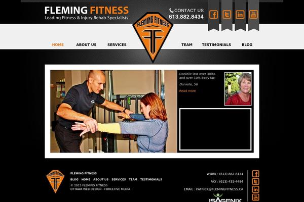 flemingfitness.ca site used Flemingfitness