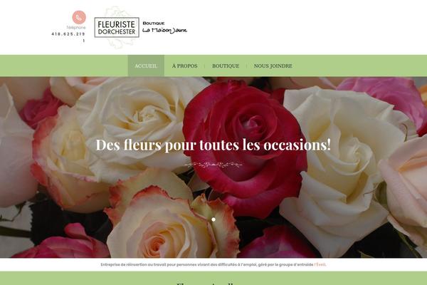 Flowers-boutique theme site design template sample