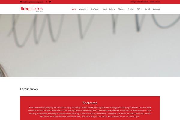 Divi theme site design template sample