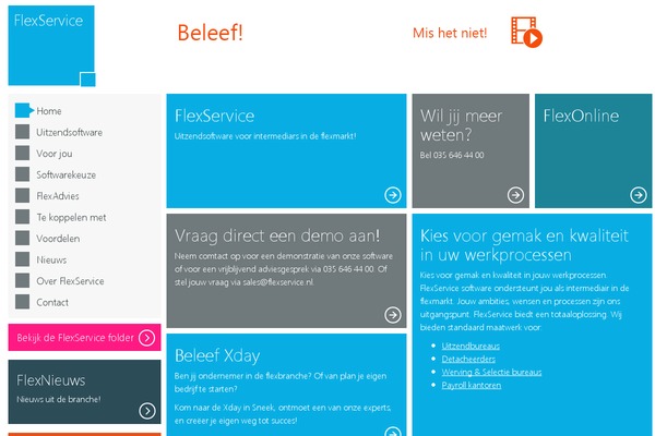 flexservice.nl site used Marcom