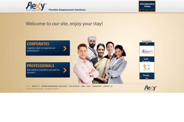 Flexy theme site design template sample