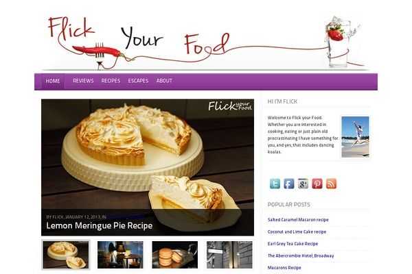 Foodpress theme site design template sample