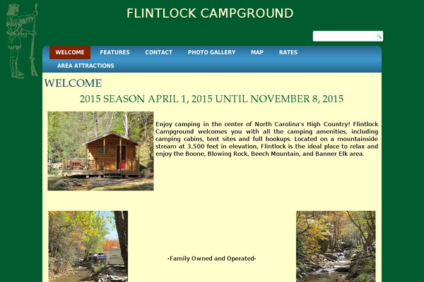 flintlockcampground.com site used Flintlock