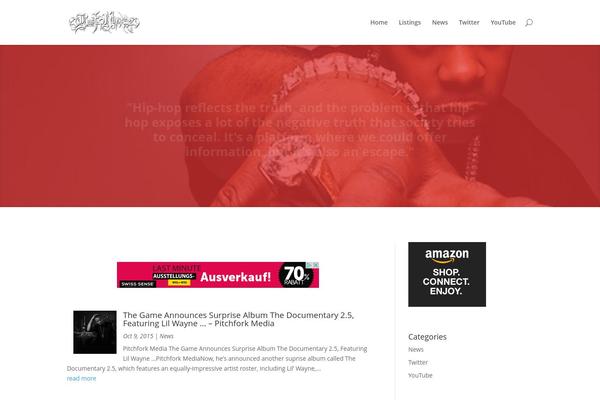 Divi theme site design template sample