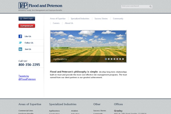 floodpeterson.com site used Expressline-flood-peterson