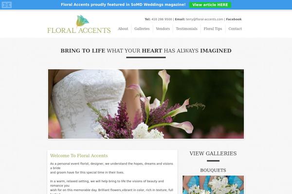 Floral theme site design template sample