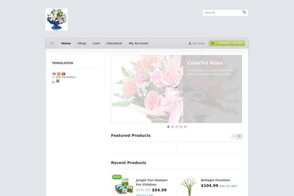 flores.com site used Woostore
