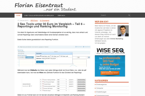 florian-eisentraut.de site used Rino