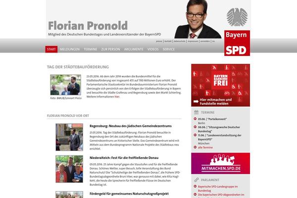 florianpronold.de site used Bayernspd_2013_grey