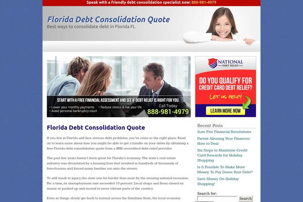 floridadebtconsolidationquote.com site used Debt-theme