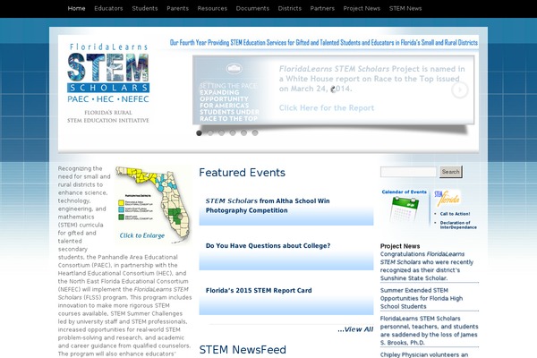 floridalearnsstemscholars.org site used Stem