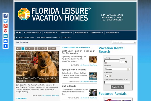 floridaleisurevacationhomes.com site used Transcript-v27