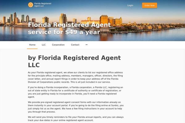 Florida theme site design template sample