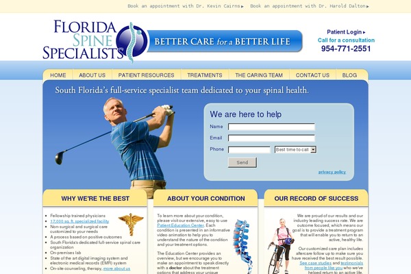 floridaspinespecialists.com site used Fss