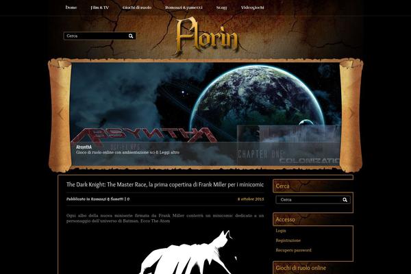 Middleearth theme site design template sample