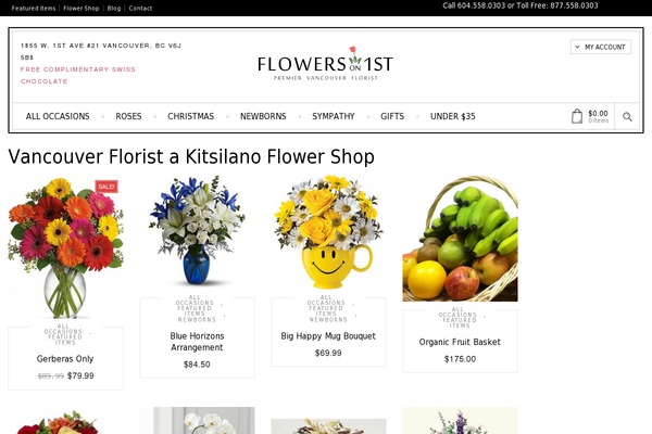 floristvancouver.com site used Flowers