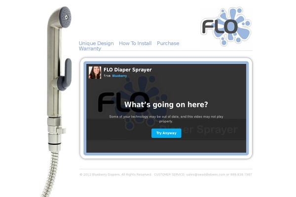 flosprayer.com site used Flo