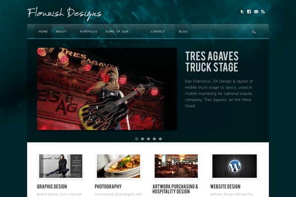 Awake theme site design template sample