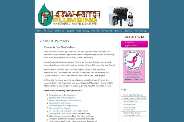 flow-riteplumbing.com site used Bluehorizon