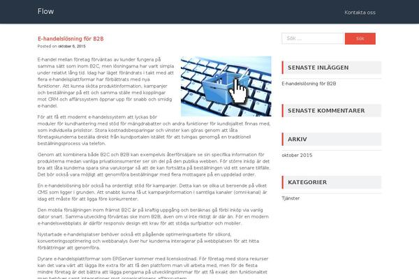 WordPress website example screenshot