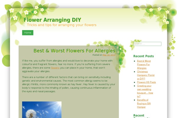 Tender Spring theme site design template sample