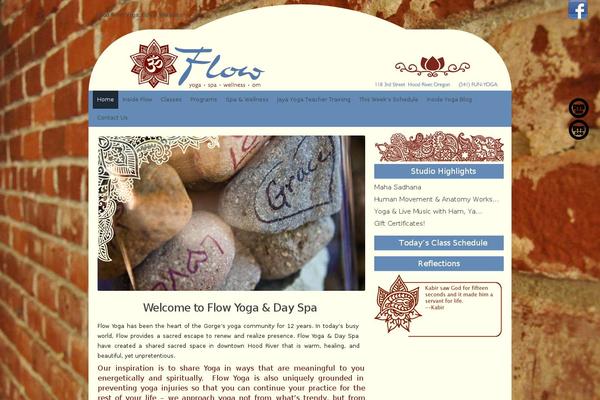 Flow theme site design template sample