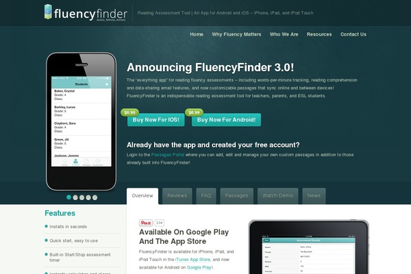 fluencyfinder.com site used Wapp