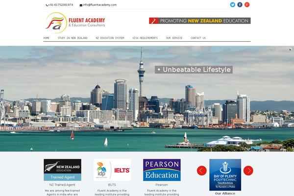 Site using WPFront Notification Bar plugin