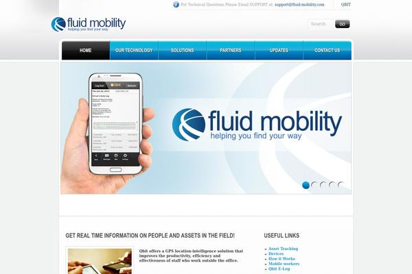 Fluid theme site design template sample