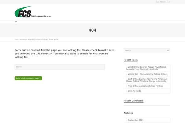 WordPress website example screenshot