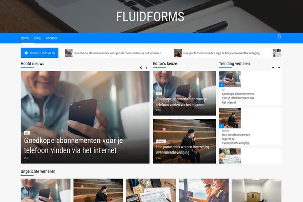 fluidforms.eu site used Daily Newscast