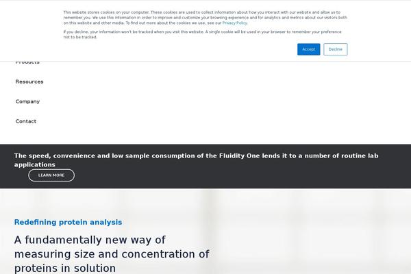 fluidicanalytics.com site used Fluidic-analytics