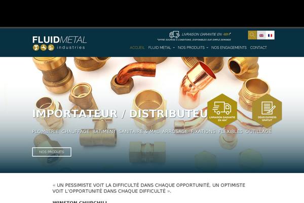 fluidmetal-industries.com site used Fluid-metal-theme
