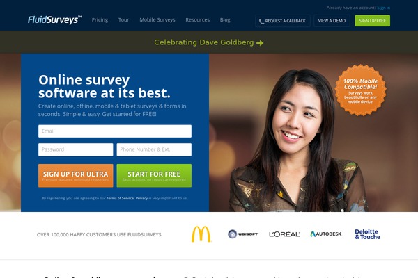 fluidsurvey.com site used Fluidsurveys
