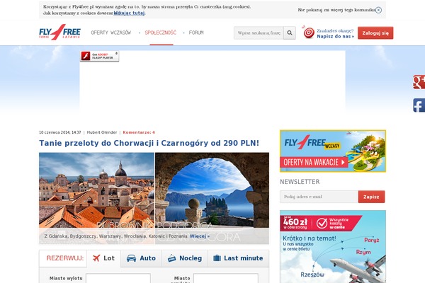 fly4free.pl site used Fly4free