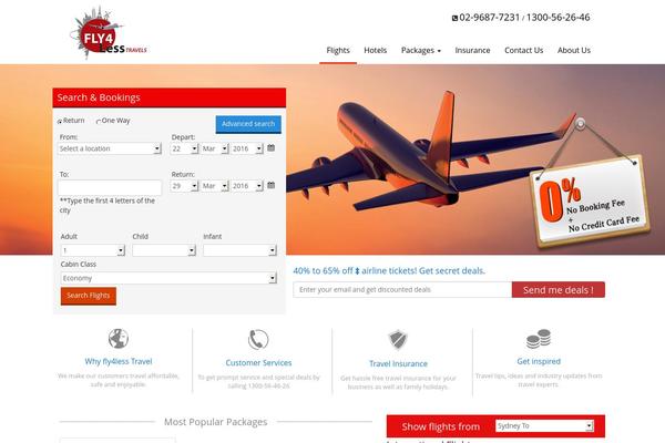 fly4lesstravel.com.au site used Fly4less