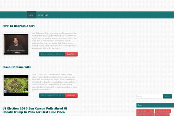 Mahutolismagazine theme site design template sample