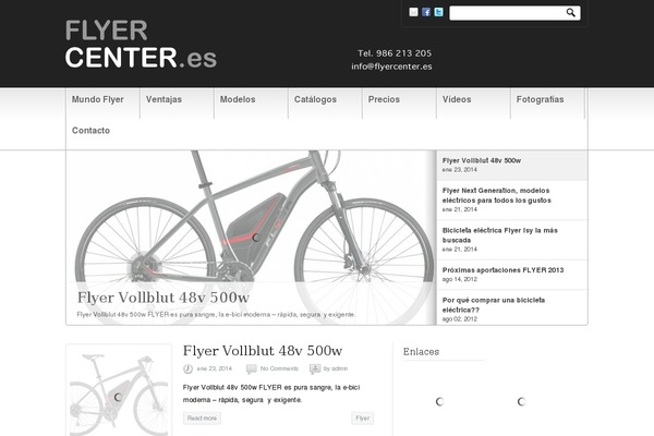 flyercenter.es site used Newscast