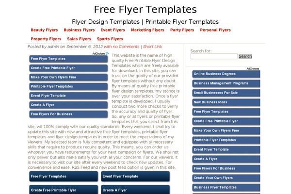 Shades theme site design template sample