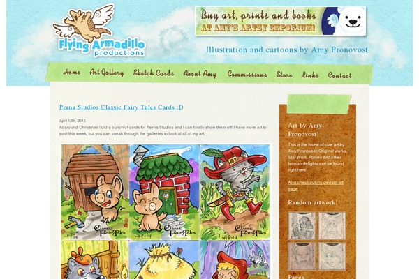 Armadillo theme site design template sample