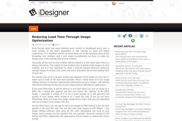 WordPress website example screenshot