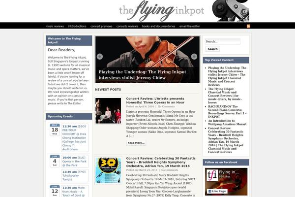 flyinginkpot.com site used Arras Theme